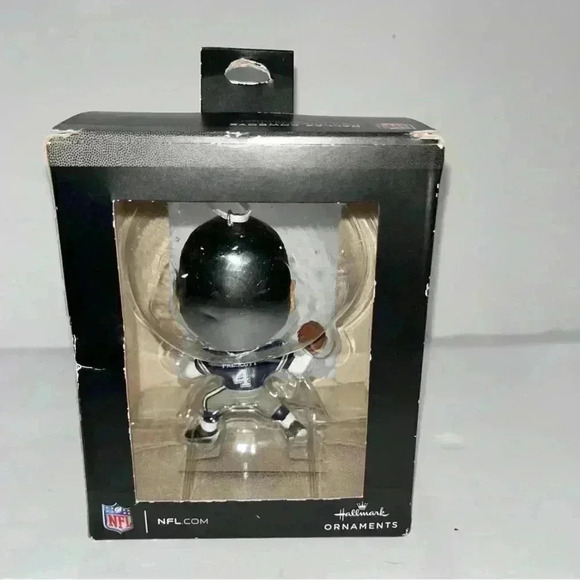 Hallmark NFL DAK PRESCOTT 2022 Wobble Head ornament NIB w some box damage - Picture 3 of 5